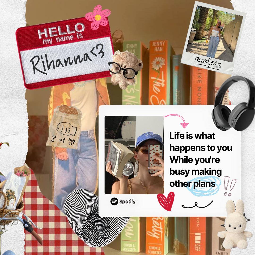 Pink theme Scrapbook Instagram Carousel | Canva Template