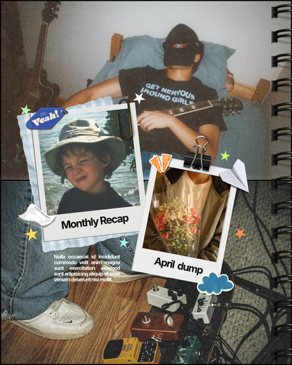 Monthly Recap Carousel Template
