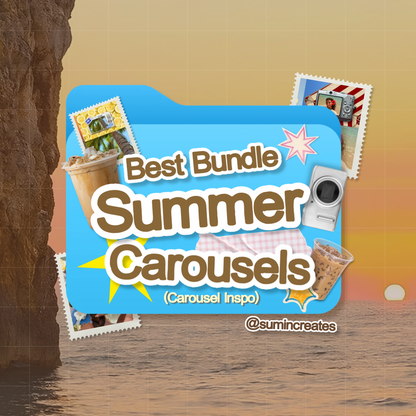 Summer Carousel Bundle — 3 Canva Templates for Instagram