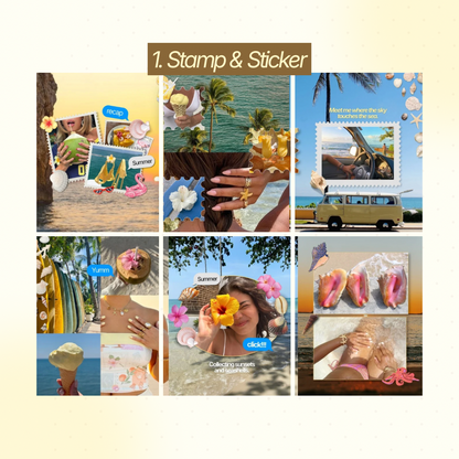 Summer Carousel Bundle — 3 Canva Templates for Instagram