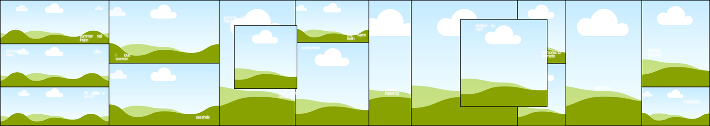 Seamless Black Outlined Minimal Instagram Carousel