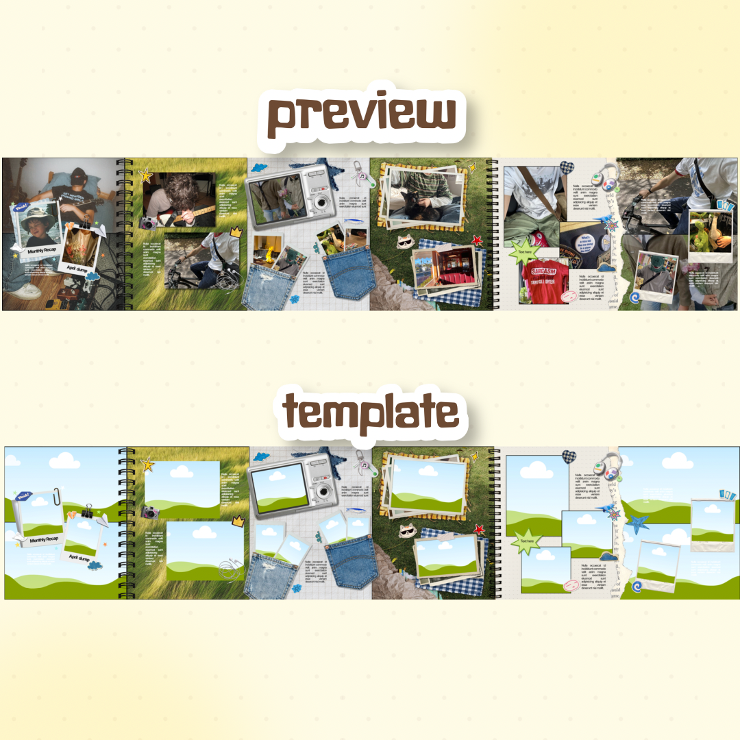 Monthly Recap Carousel Template