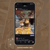 Seamless Black Outlined Minimal Instagram Carousel
