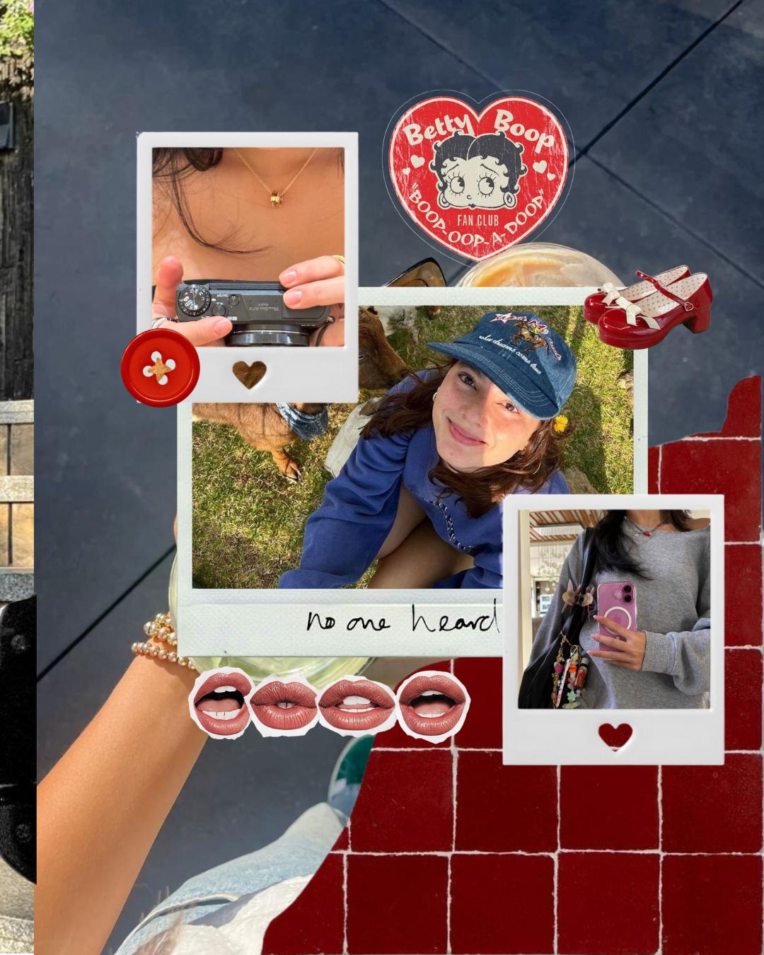 Cool red aesthetic carousel template for Instagram