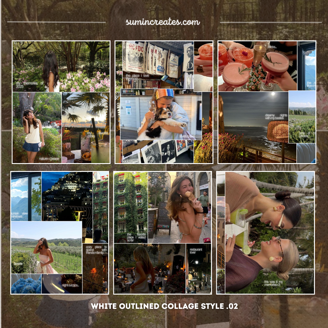 Soft Glow White Outline Carousel Pt. 2 | 7-Slide Clean Aesthetic Template